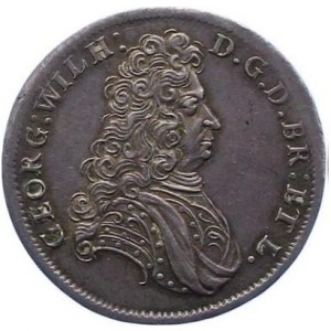 Аверс монеты Брауншвейг-Люнебург-Целле, ¼ талера, 1705, Смерть Георга Вильгельм