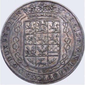 Аверс монеты Брауншвейг-Люнебург-Целле, ½ талера, 1665, Смерть Кристиана Людвига