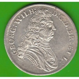 Аверс монеты Брауншвейг-Люнебург-Целле, ½ талера, 1705, Смерть Георга Вильгельм