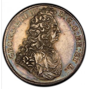 Аверс монеты Брауншвейг-Люнебург-Целле, 1 талер, 1705, Смерть Георга Вильгельм