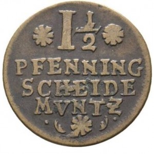 Реверс монеты Брауншвейг-Люнебург-Целле, 1½ пфеннига, 1701-1703