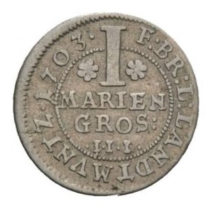 Реверс монеты Брауншвейг-Люнебург-Целле, 1 мариенгрош, 1691-1706