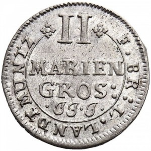 Реверс монеты Брауншвейг-Люнебург-Целле, 2 мариенгроша, 1687-1703