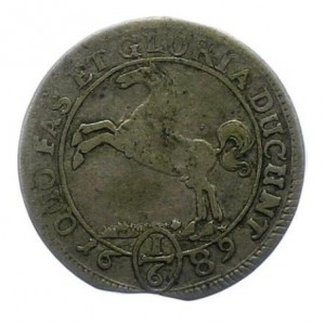 Аверс монеты Брауншвейг-Люнебург-Целле, 6 мариенгрошей, 1689