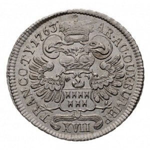 Реверс монеты Княжество Трансильвания, 17 крейцеров, 1763-1765