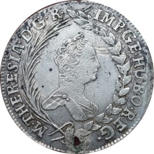 Аверс монеты Княжество Трансильвания, 20 крейцеров, 1755-1765