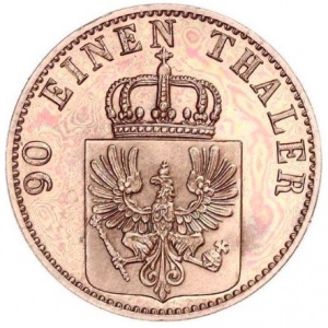 Аверс монеты Пруссия, 4 пфеннига, 1861-1871