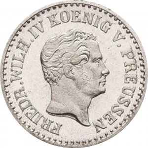 Аверс монеты Пруссия, 1 серебряный грош, 1841-1852