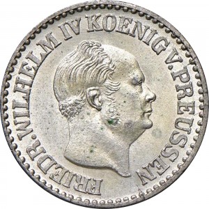 Аверс монеты Пруссия, 1 серебряный грош, 1853-1860
