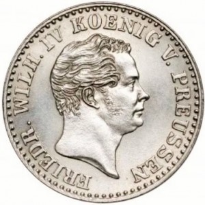 Аверс монеты Пруссия, 2½ серебряных гроша, 1842-1852