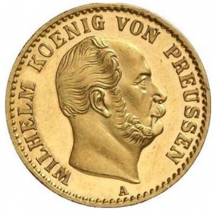 Аверс монеты Пруссия, ½ кроны, 1862-1869
