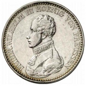 Аверс монеты Пруссия, 1 талер, 1821-1822