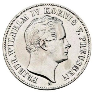 Аверс монеты Пруссия, 1 талер, 1842-1846, Надпись на реверсе