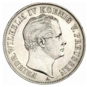 Аверс монеты Пруссия, 1 талер, 1847-1852, Надпись на реверсе