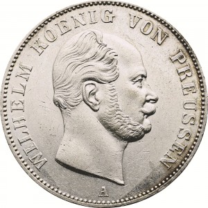 Аверс монеты Пруссия, 1 союзный талер, 1861-1863