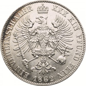 Реверс монеты Пруссия, 1 союзный талер, 1861-1863