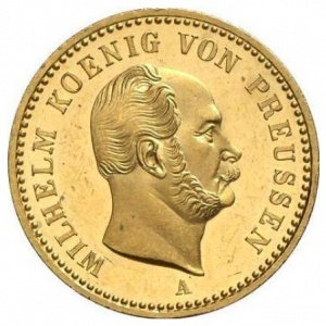 Аверс монеты Пруссия, 1 крона, 1861-1870