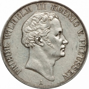 Аверс монеты Пруссия, 2 талера, 1839-1840
