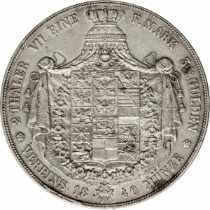 Реверс монеты Пруссия, 2 талера, 1839-1840