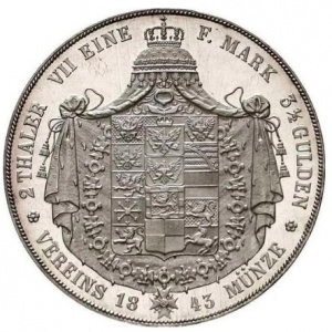 Реверс монеты Пруссия, 2 талера, 1841-1851