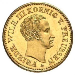 Аверс монеты Пруссия, 1 дьёр, 1825-1840