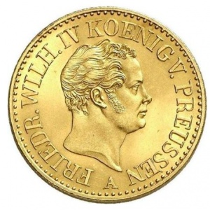 Аверс монеты Пруссия, 2 дьёра, 1841-1852