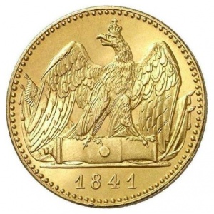 Реверс монеты Пруссия, 2 дьёра, 1841-1852