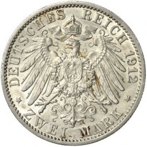 Реверс монеты Пруссия, 2 марки, 1891-1912