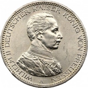 Аверс монеты Пруссия, 5 марок, 1913-1914