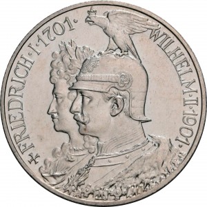 Аверс монеты Пруссия, 2 марки, 1901, 200 лет Пруссии