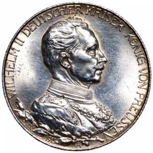 Аверс монеты Пруссия, 2 марки, 1913, 25 лет правлению Вильгельма II