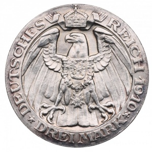 Реверс монеты Пруссия, 3 марки, 1910, Берлинский университет