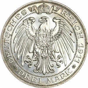 Реверс монеты Пруссия, 3 марки, 1911, Бреславский университет