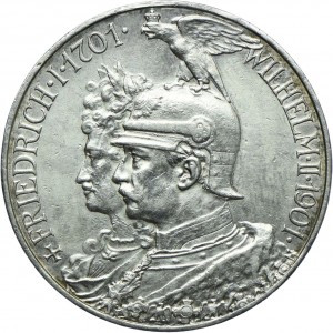 Аверс монеты Пруссия, 5 марок, 1901, 200 лет Пруссии