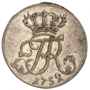 Аверс монеты Пруссия, 1/48 талера, 1750-1753