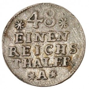 Реверс монеты Пруссия, 1/48 талера, 1753-1763