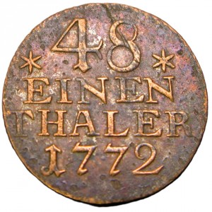 Реверс монеты Пруссия, 1/48 талера, 1771-1781