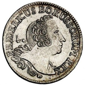 Аверс монеты Пруссия, ⅙ рейхсталера, 1752-1763