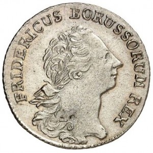 Аверс монеты Пруссия, ⅙ рейхсталера, 1764-1778