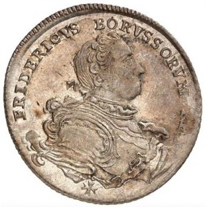 Аверс монеты Пруссия, ¼ рейхсталера, 1750-1752