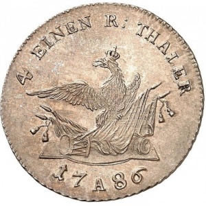 Реверс монеты Пруссия, ¼ рейхсталера, 1786