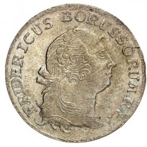 Аверс монеты Пруссия, ⅓ рейхсталера, 1758-1759