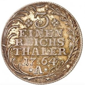 Реверс монеты Пруссия, ⅓ рейхсталера, 1764-1774
