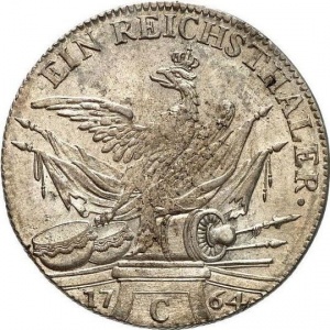 Реверс монеты Пруссия, 1 рейхсталер, 1764-1765