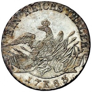 Реверс монеты Пруссия, 1 рейхсталер, 1775-1786