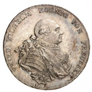 Аверс монеты Пруссия, 1 рейхсталер, 1786-1791