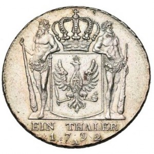 Реверс монеты Пруссия, 1 талер, 1790-1797