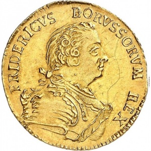 Аверс монеты Пруссия, ½ дьёра, 1750-1752