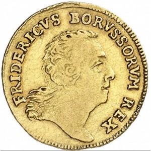 Аверс монеты Пруссия, ½ дьёра, 1752-1753