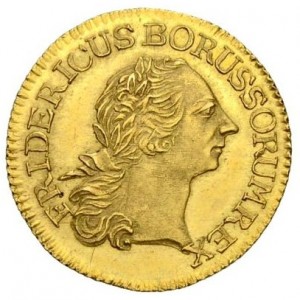 Аверс монеты Пруссия, ½ дьёра, 1765-1774